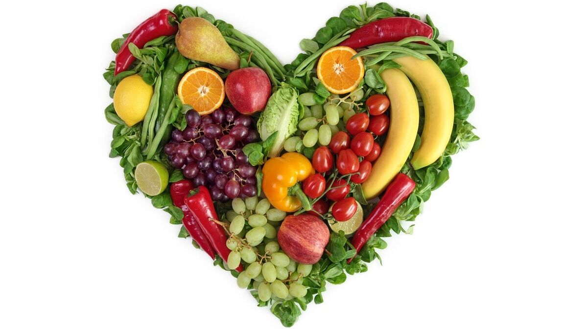 фрукти овочі та зелень для улюбленої дієти